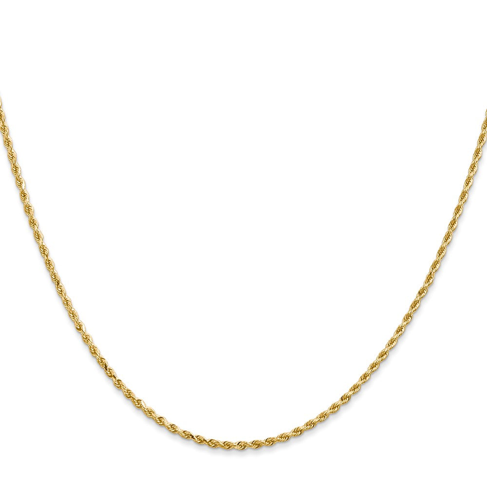 GC 14K Gold 1.5mm Diamond-cut Rope with Lobster Clasp Chain (VARIOUS)