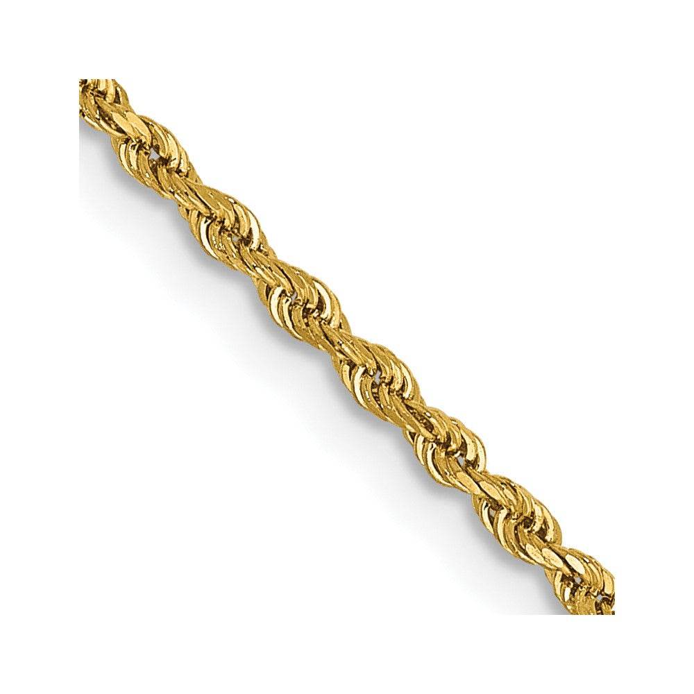 10K 1.65-1.68mm Solid D/C Light Rope Chain - Legacy Of The Heart