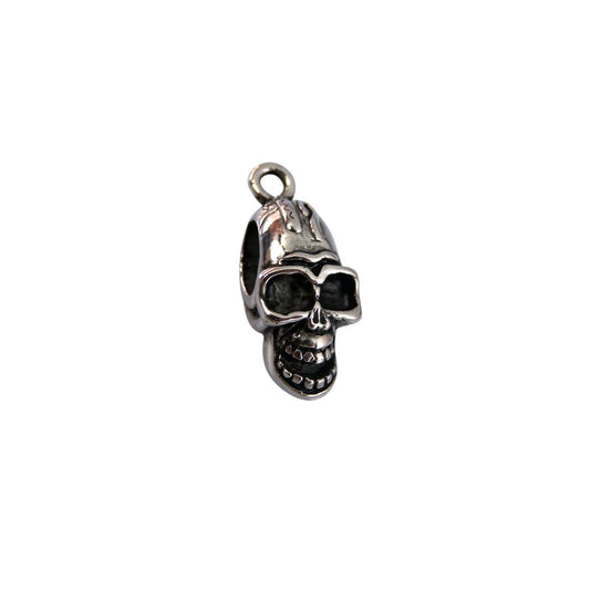 IBGoodman Stainless Steel Antiqued Skull Charm