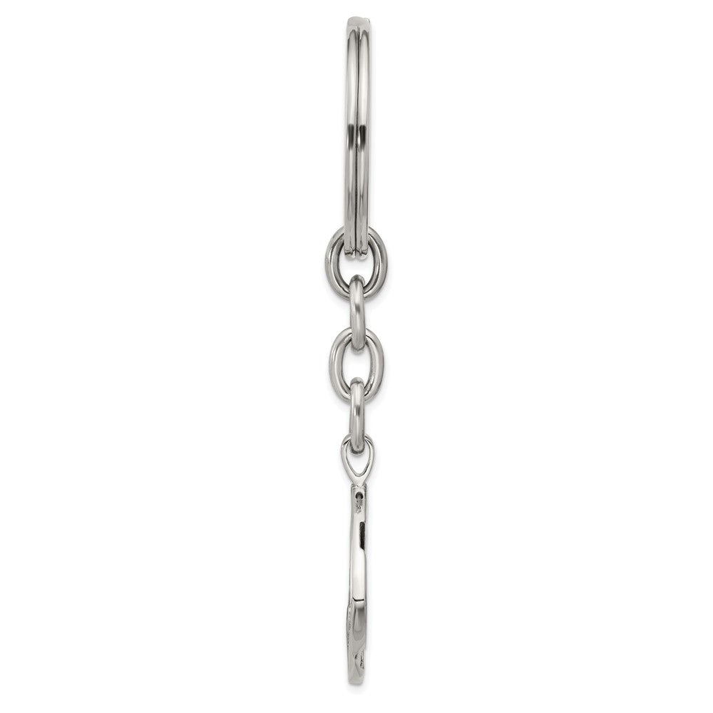 IBGoodman Stainless Steel Antiqued Celtic Cross Design Key Chain