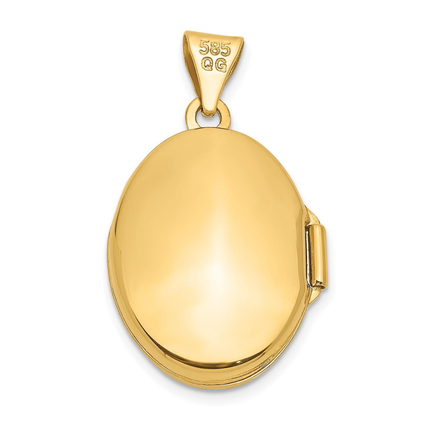 GL 10k Floral Oval Locket