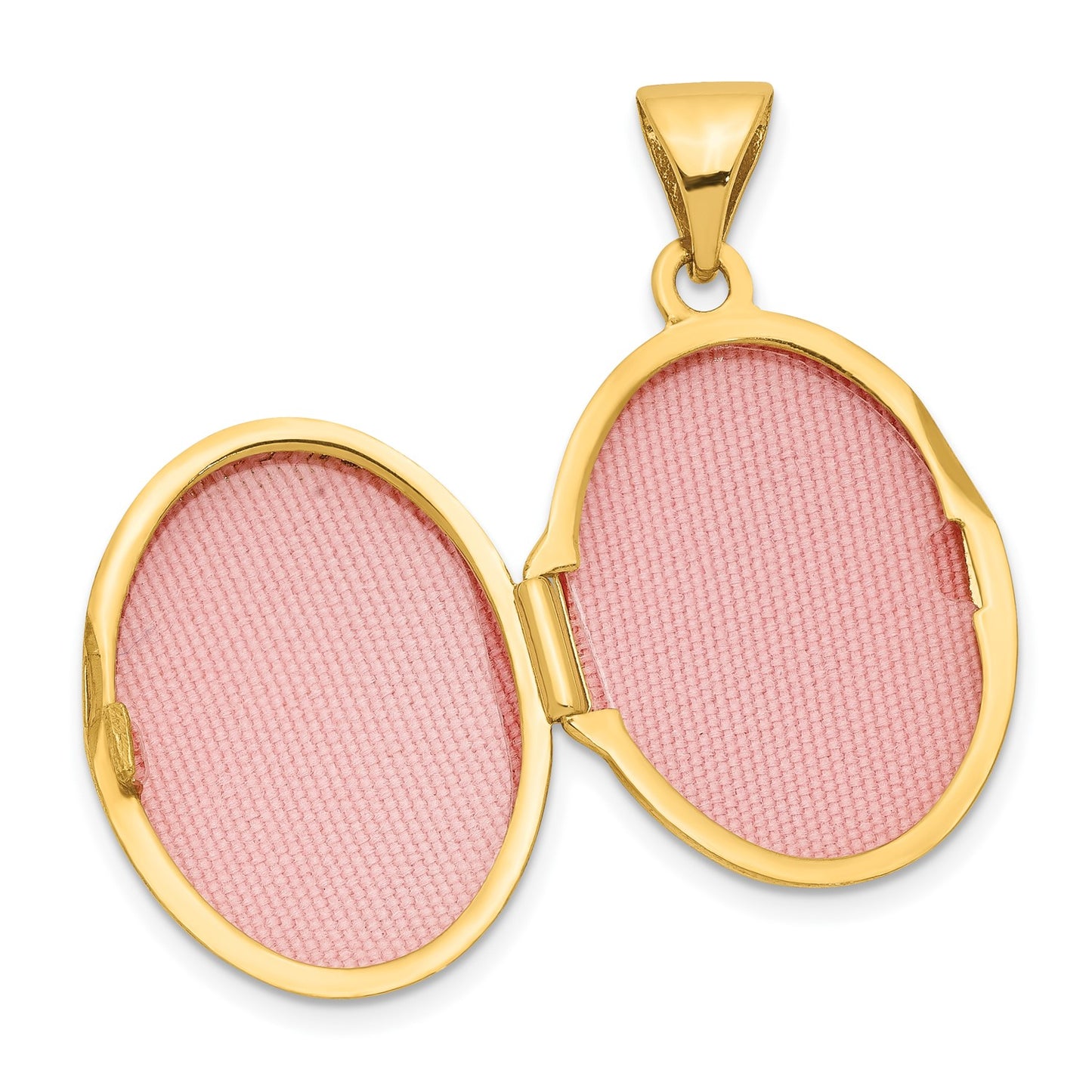 GL 10k Floral Oval Locket