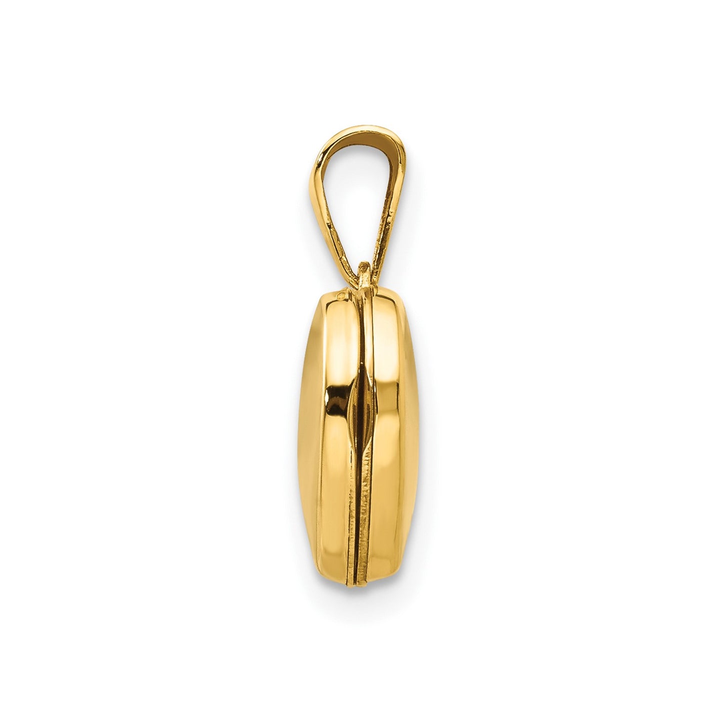 GL 10k Yellow Gold Plain Heart Locket
