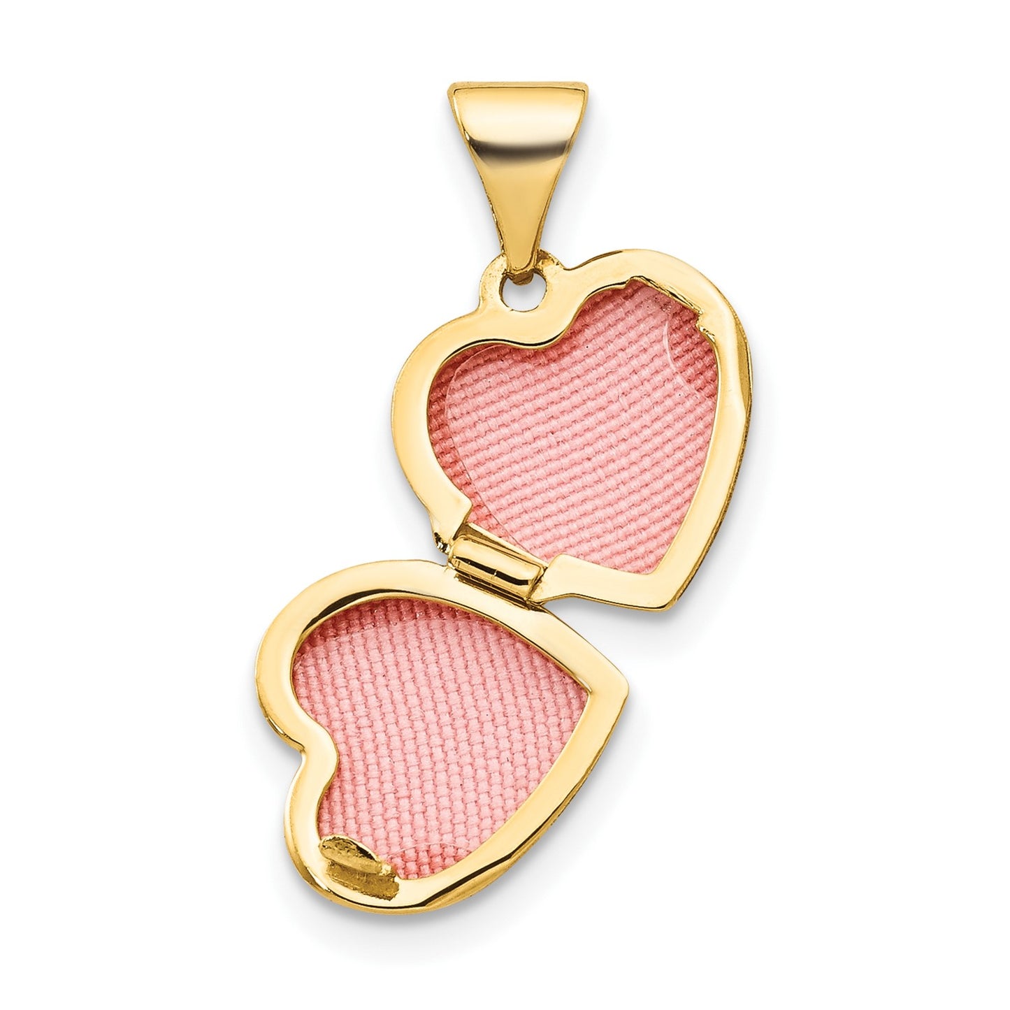 GL 10k Yellow Gold Plain Heart Locket