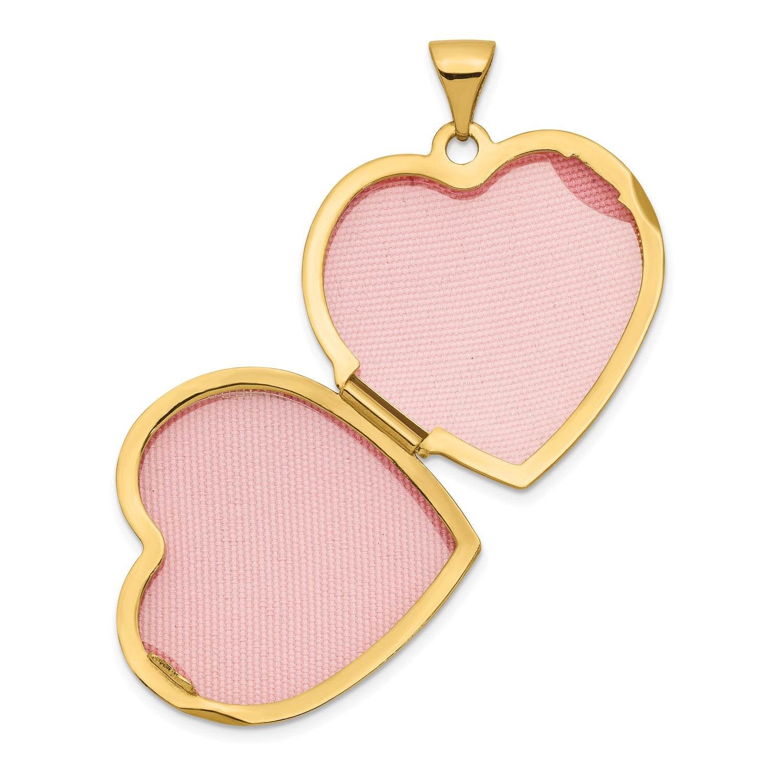 10k 21mm Heart Domed Plain Locket - Legacy Of The Heart