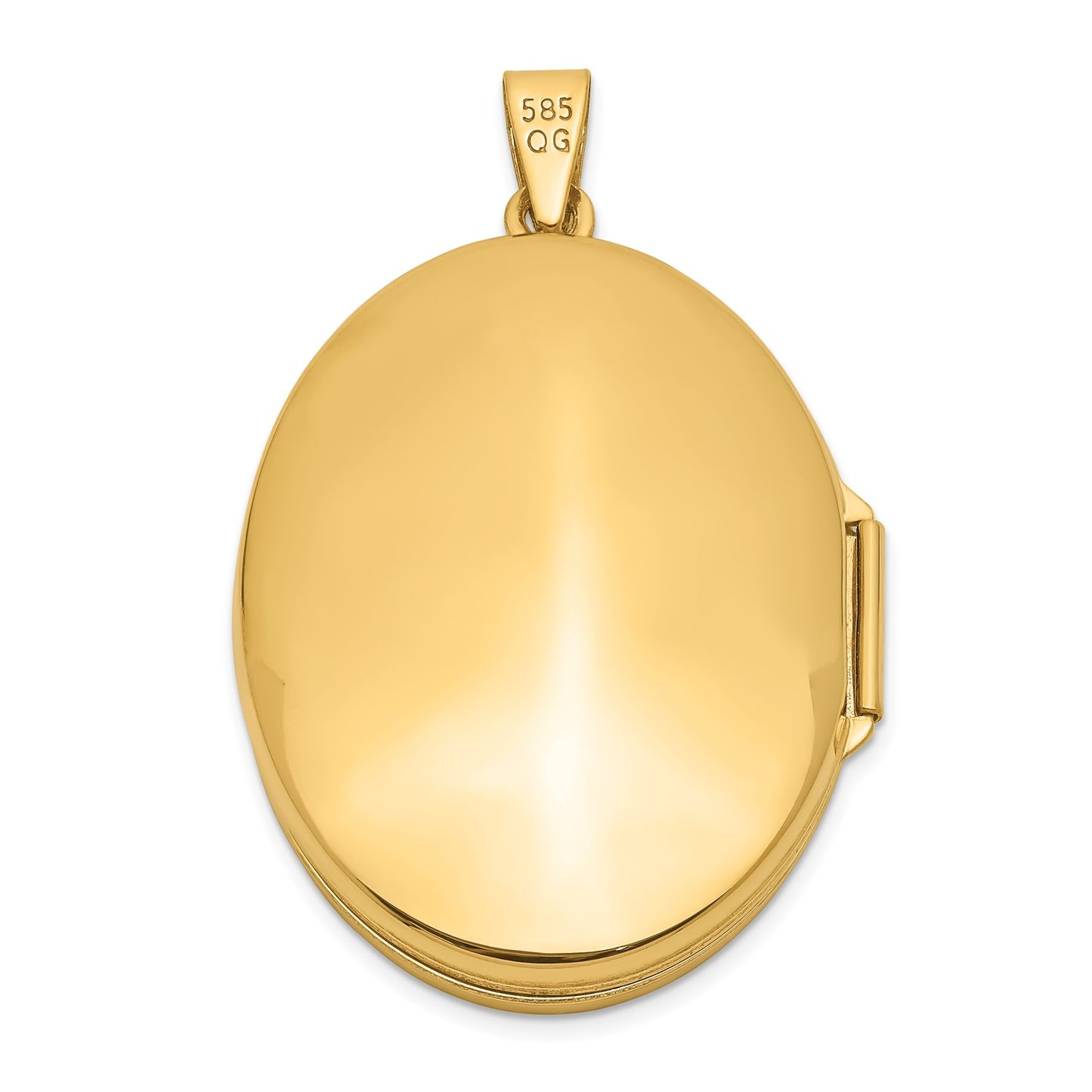 GL 10k Yellow Gold 31mm Oval Scroll Locket