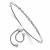 LGWB 14k White Gold 1/5 carat Lab Grown Diamond VS/SI+ G+ Complete Adjustable Bolo Bracelet