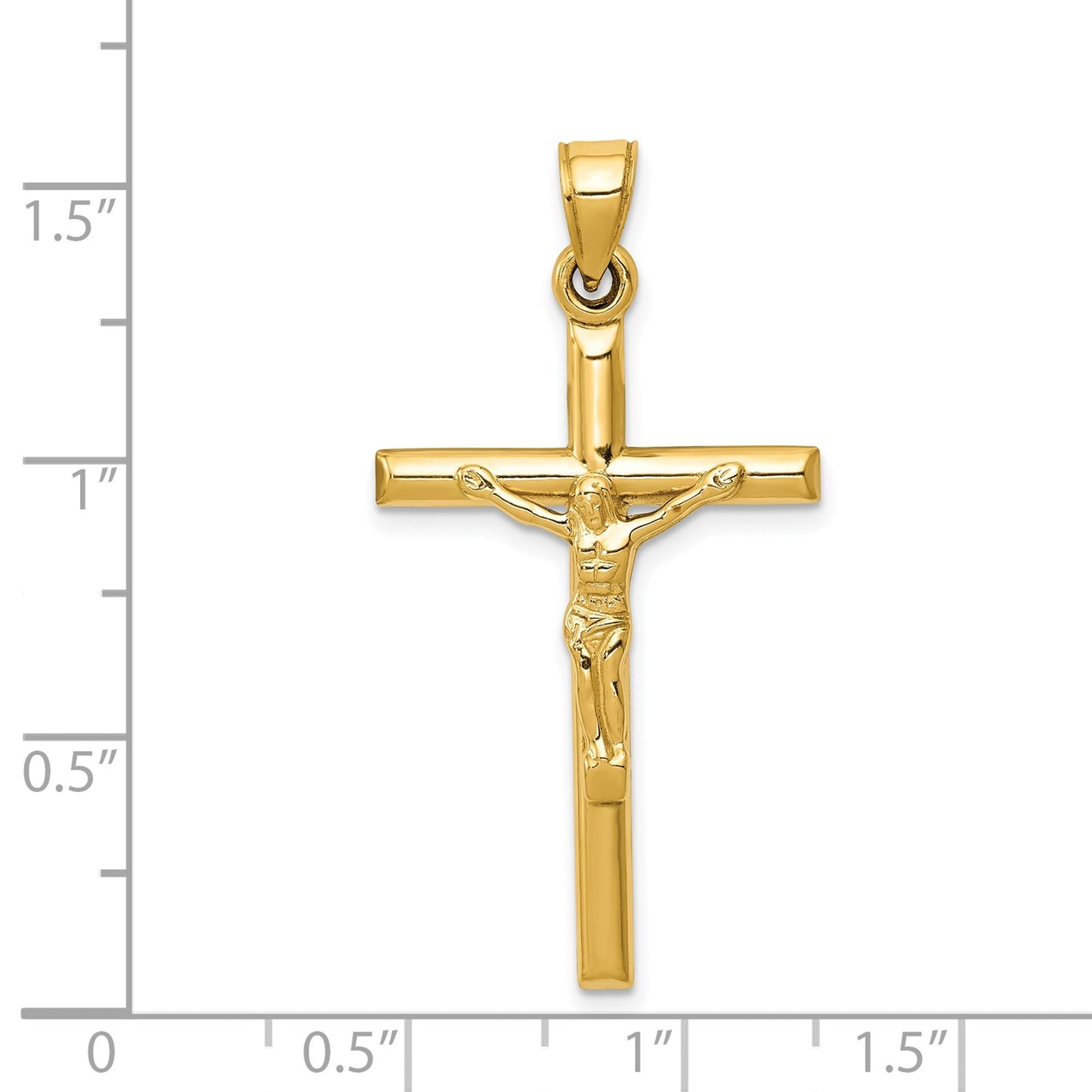 GP 14k Hollow Crucifix Pendant