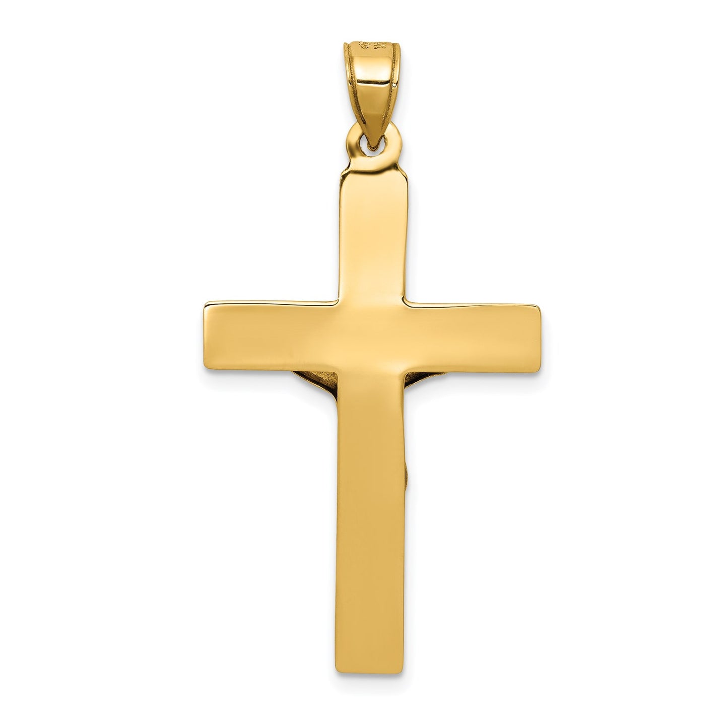 GP 14k Polished Crucifix Pendant