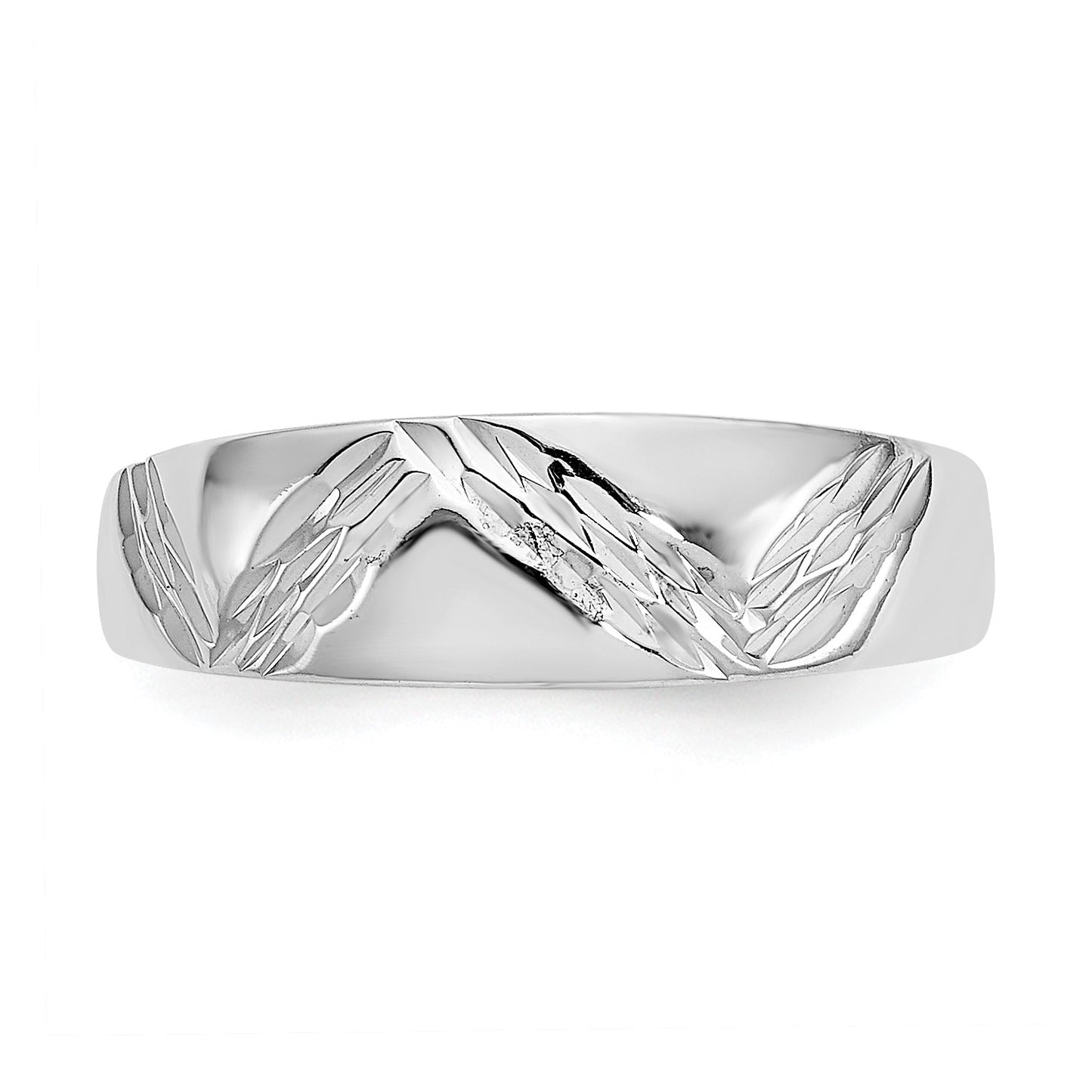 GR 14k White Gold Fancy Toe Ring
