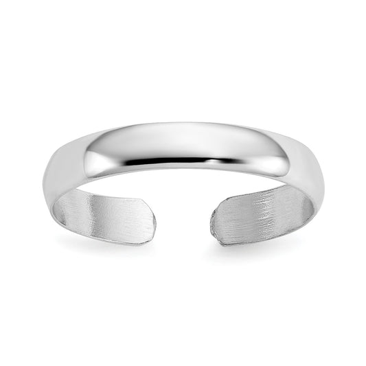 14k White Gold High Polished Toe Ring