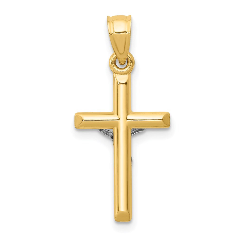 GP 14k Two-tone Hollow Crucifix Charm