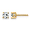 LGYE 14k 3/4 carat Certified Lab Grown Diamond VS+ F+ Round Complete Four Prong Heavyweight Stud Earrings
