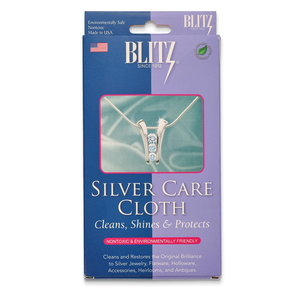 JC Blitz 12x15 Silver Care Cloth 2-Ply with Tarnish Inhibitors