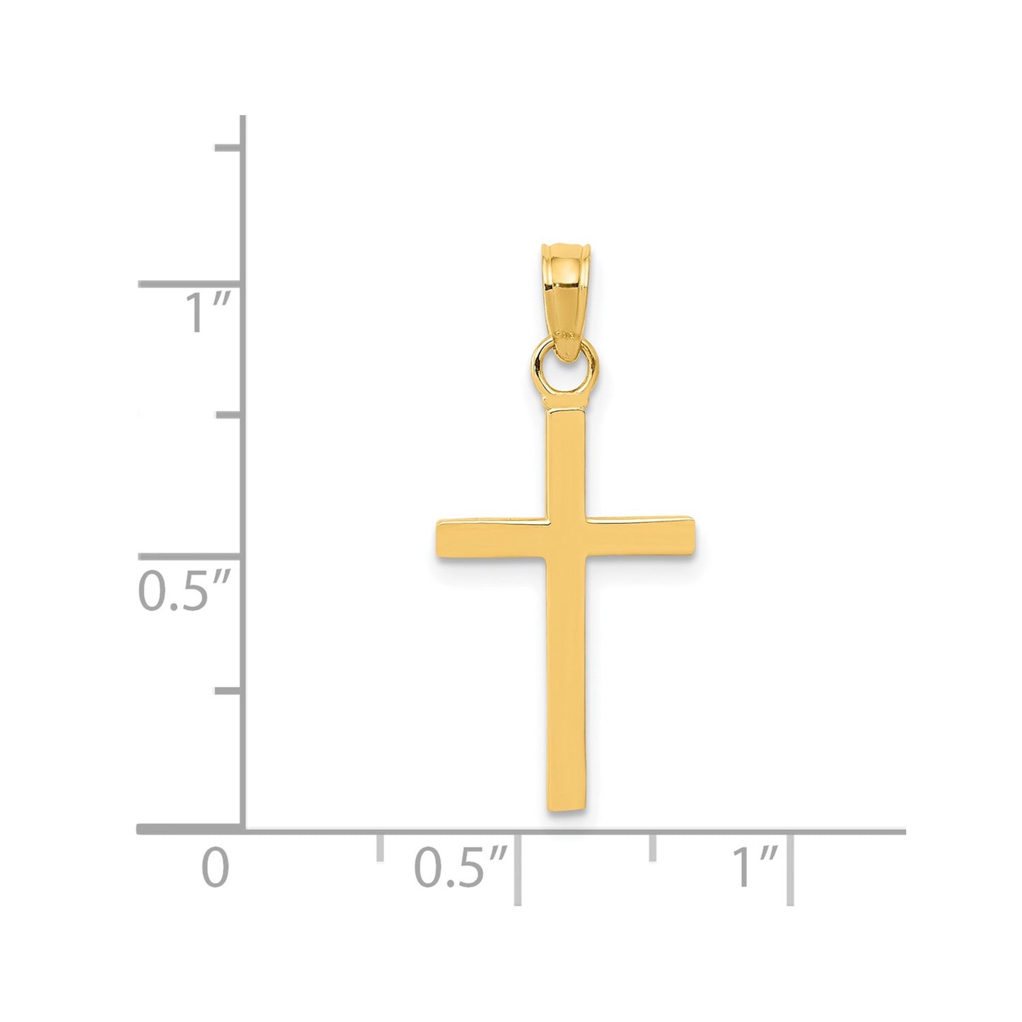 GP 14k Polished Cross Pendant