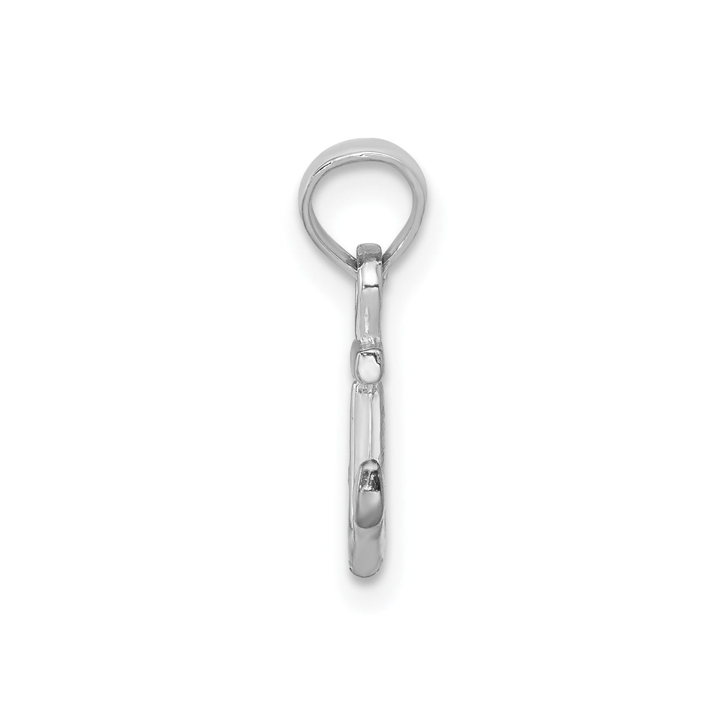 GP 14k White Gold Mini Anchor Pendant