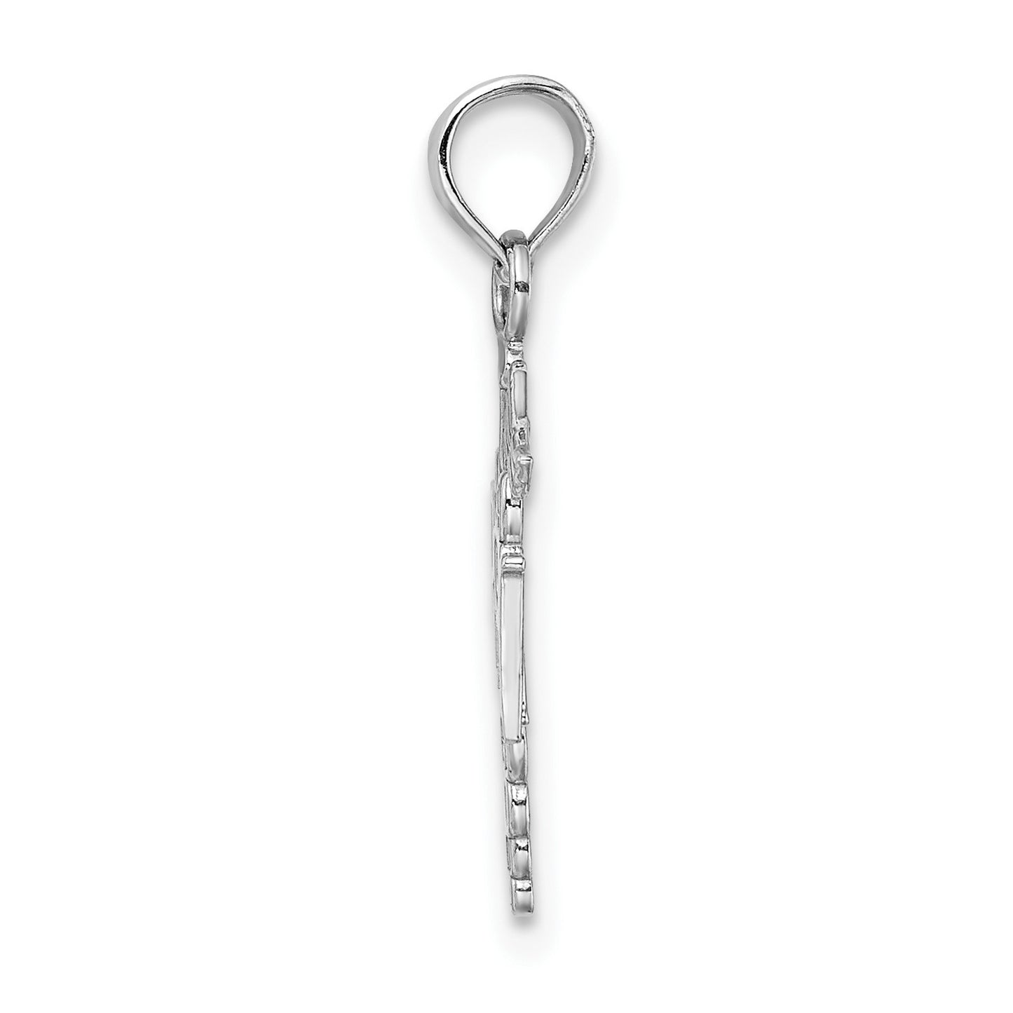 GP 14k White Gold Polished R.N. Pendant