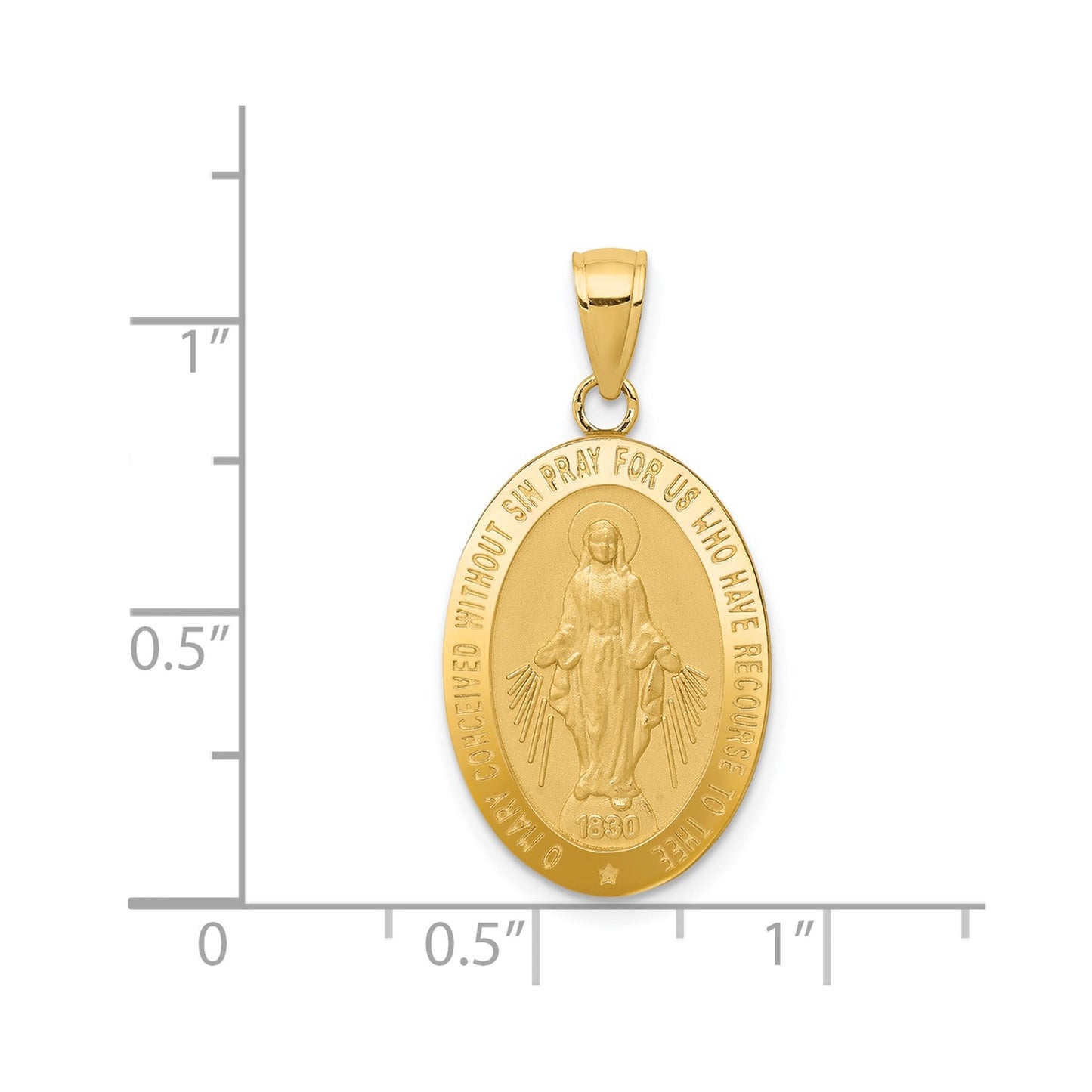 GP 14k Miraculous Medal Pendant
