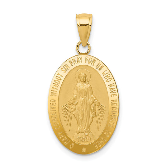GP 14k Miraculous Medal Pendant