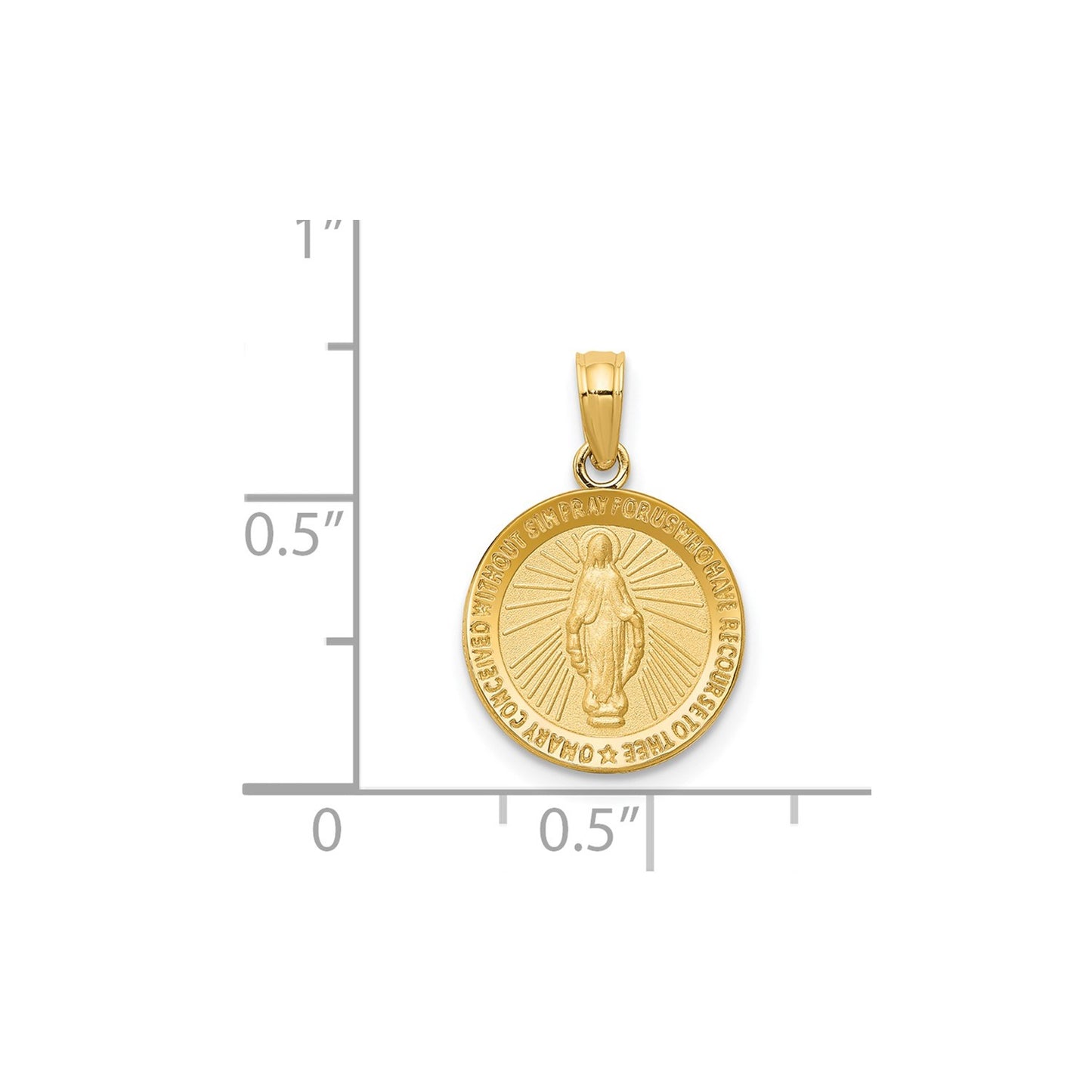 GP 14k Miraculous Medal Pendant