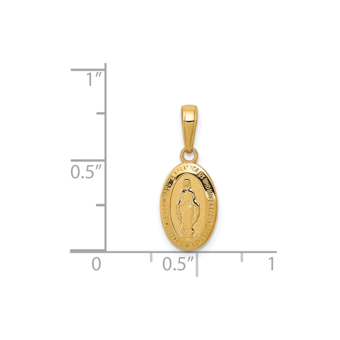 GP 14k Miraculous Medal Charm