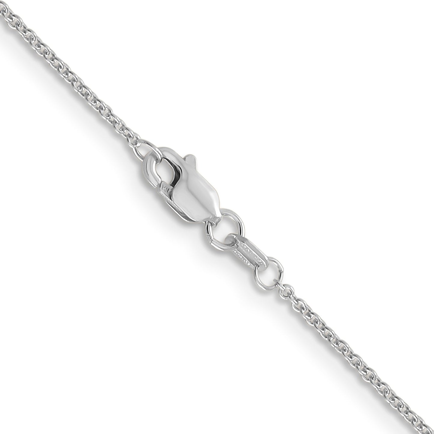 GC 14K White Gold 20 inch 1.2mm Cable with Lobster Clasp Chain