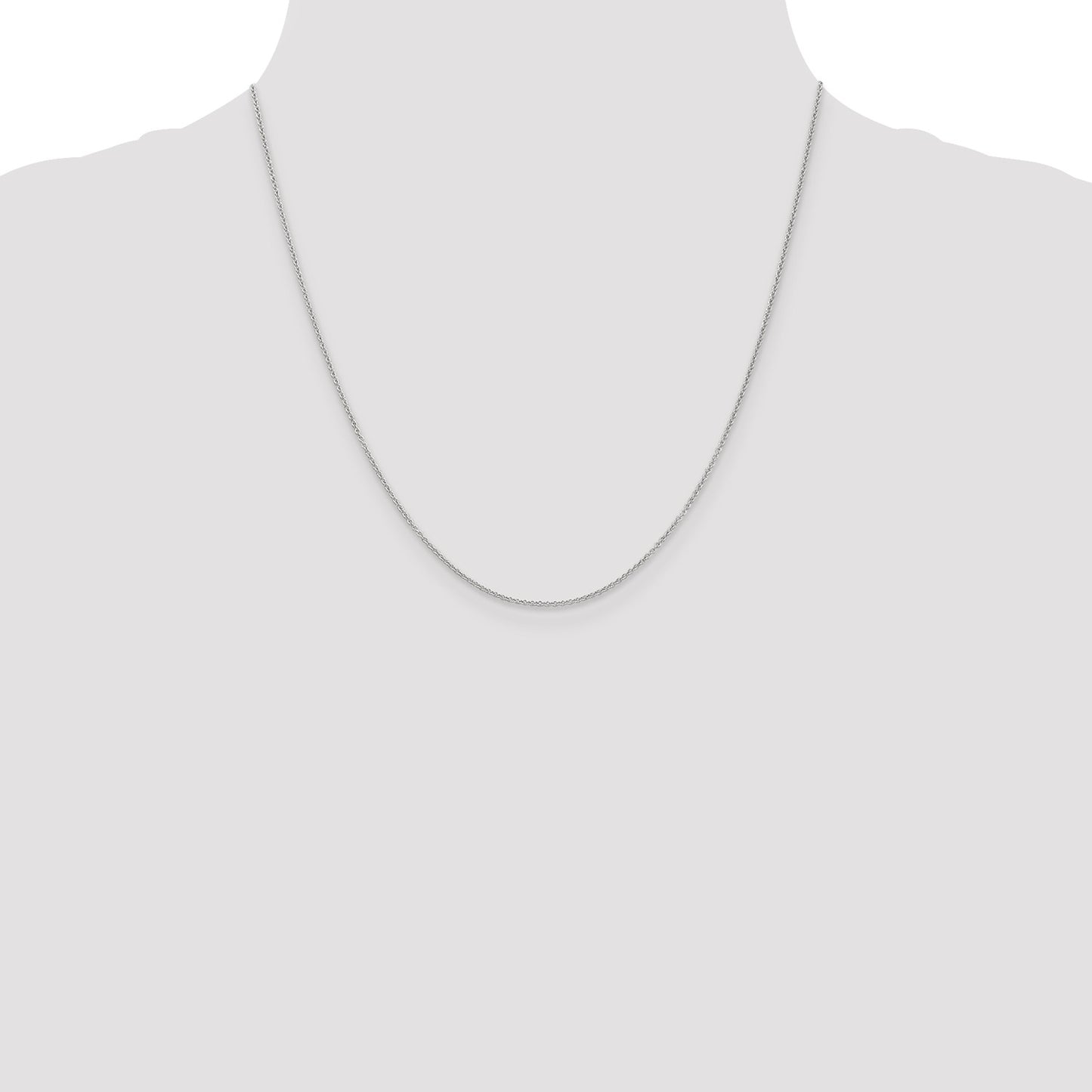 GC 14K White Gold 20 inch 1.2mm Cable with Lobster Clasp Chain
