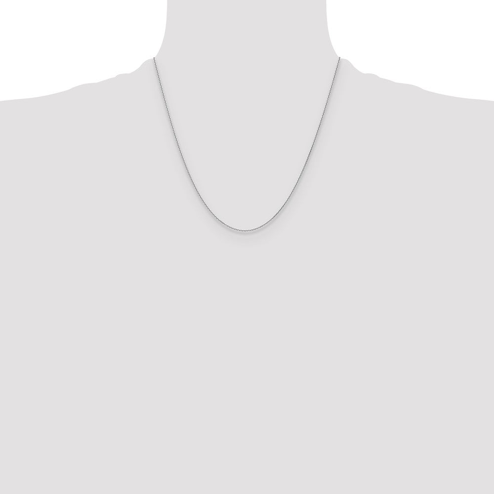 GC 14k WG 1.2mm D/C Cable Chain