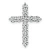 LGWP 14k White Gold 2 carat Lab Grown Diamond VS/SI+ G+ Complete Cross Chain Slide Pendant