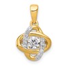 LGYP 14k 1/3 carat Lab Grown Diamond VS/SI+ G+ Complete Vibrant Fashion Love Knot Pendant