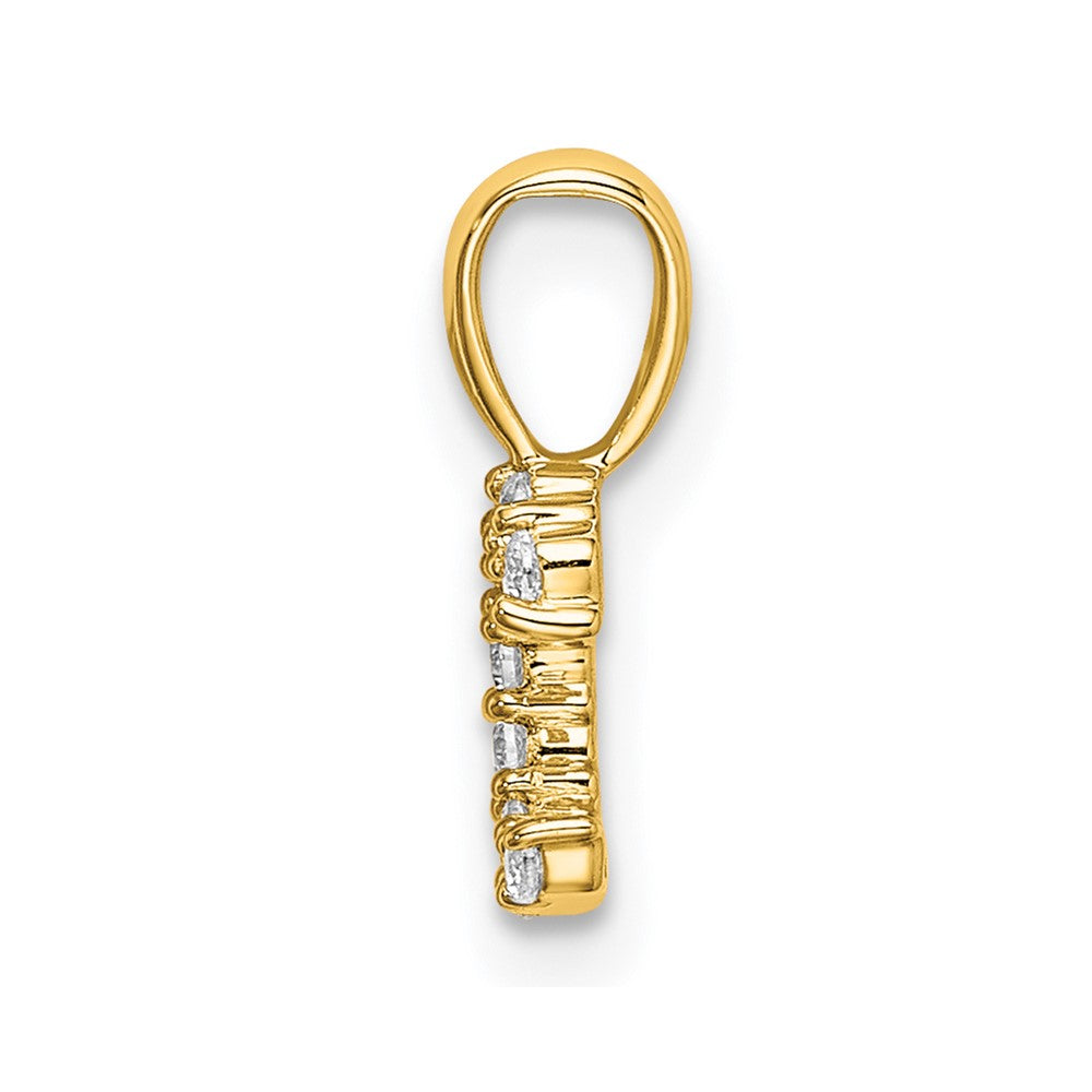 LGYP 14k 1/10 carat Lab Grown Diamond VS/SI+ G+ Complete Letter C Initial Pendant