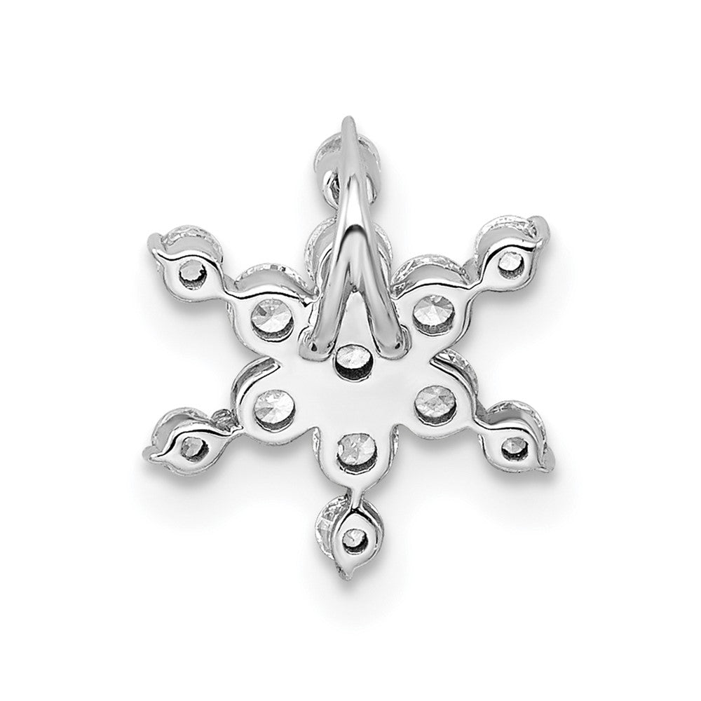 LGWP 14k White Gold 1/2 carat Lab Grown Diamond VS/SI+ G+ Complete Star Chain Slide Pendant