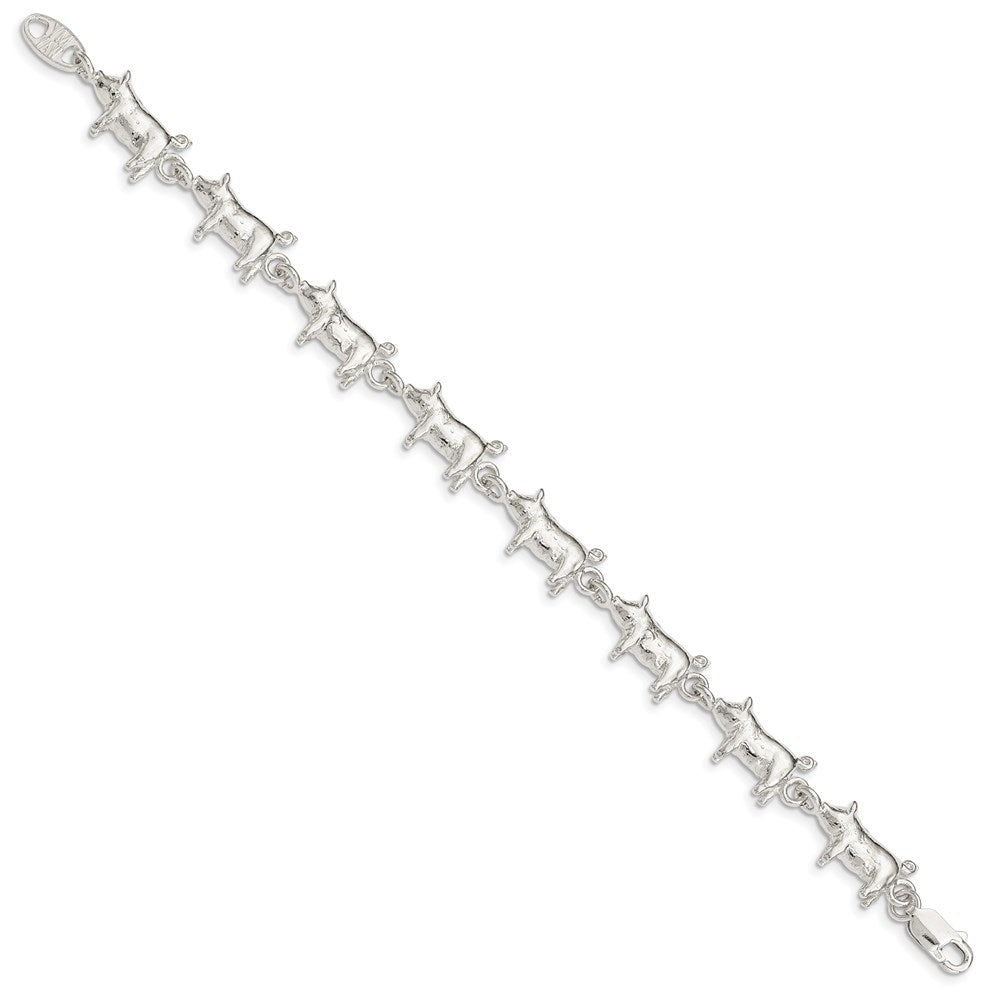 SSB Sterling Silver Pig Bracelet