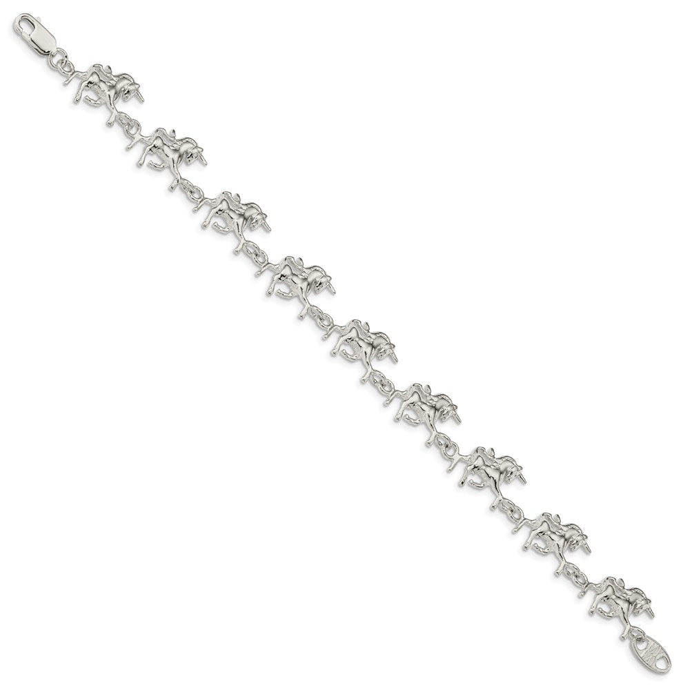 SSB Sterling Silver Unicorns Bracelet