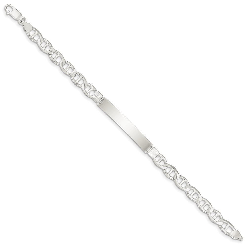 SSB Sterling Silver Anchor ID Bracelet