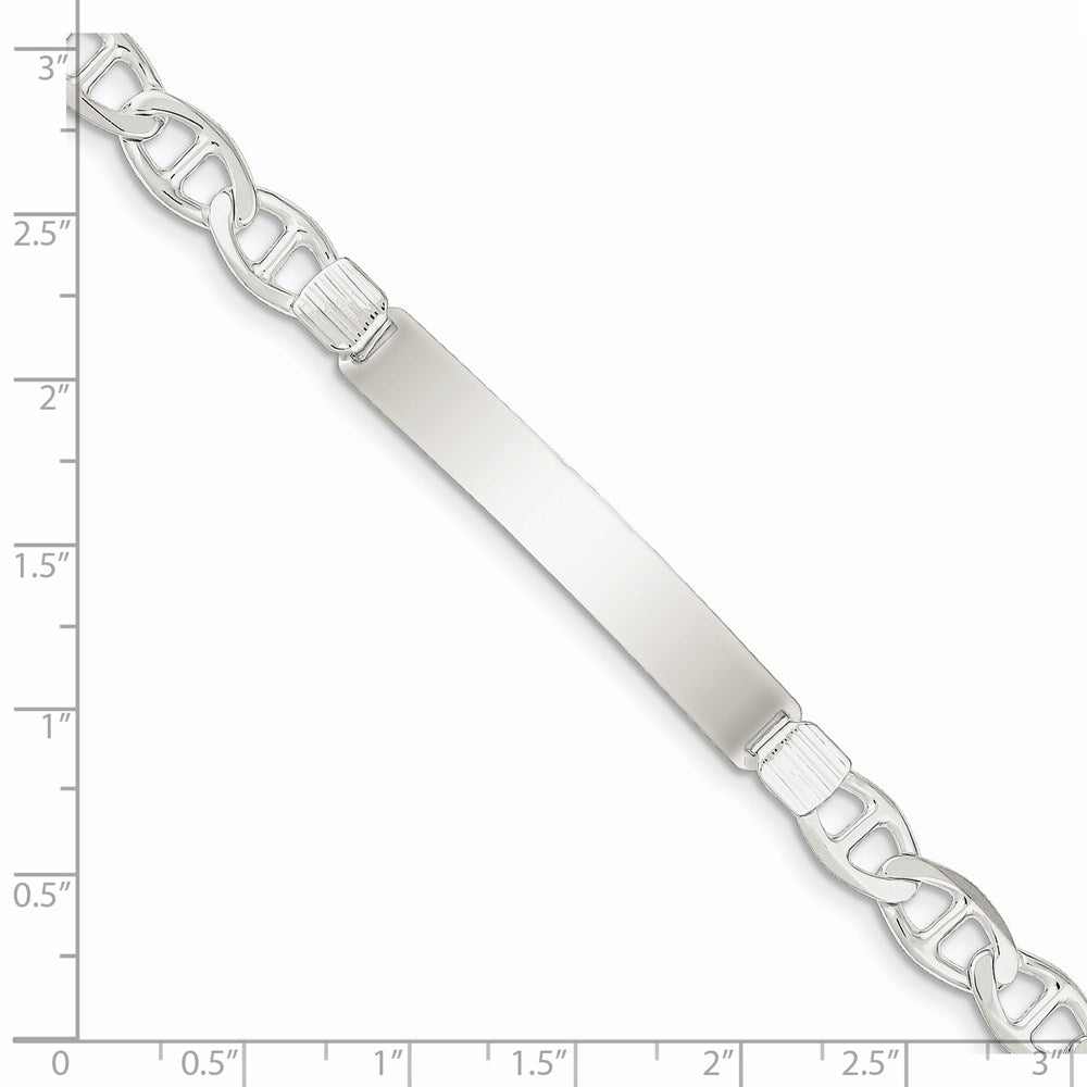 SSB Sterling Silver Anchor ID Bracelet