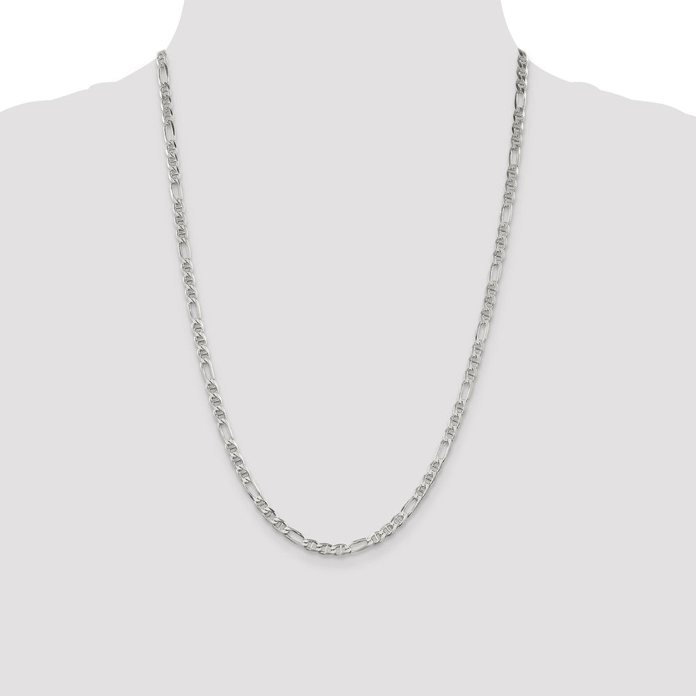 SSC Sterling Silver 3.75mm Figaro Anchor Chain