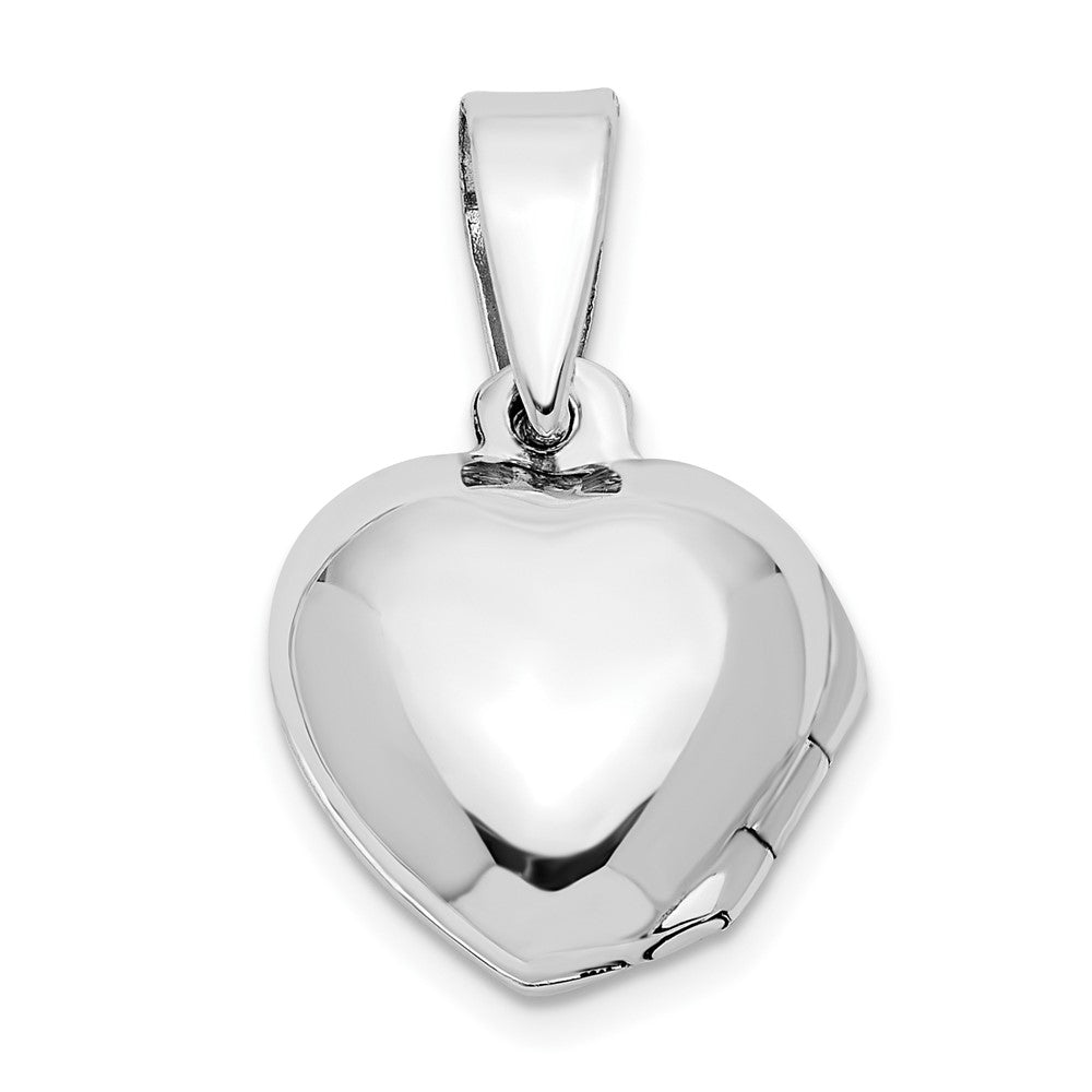 SSCZ Sterling Silver CZ Heart Locket