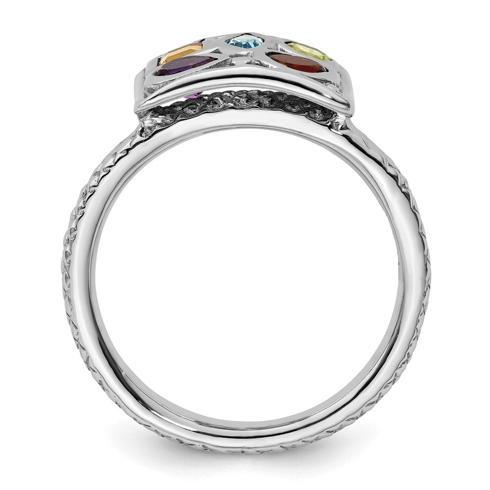 GSS Sterling Silver Stackable Expressions Gemstone Ring