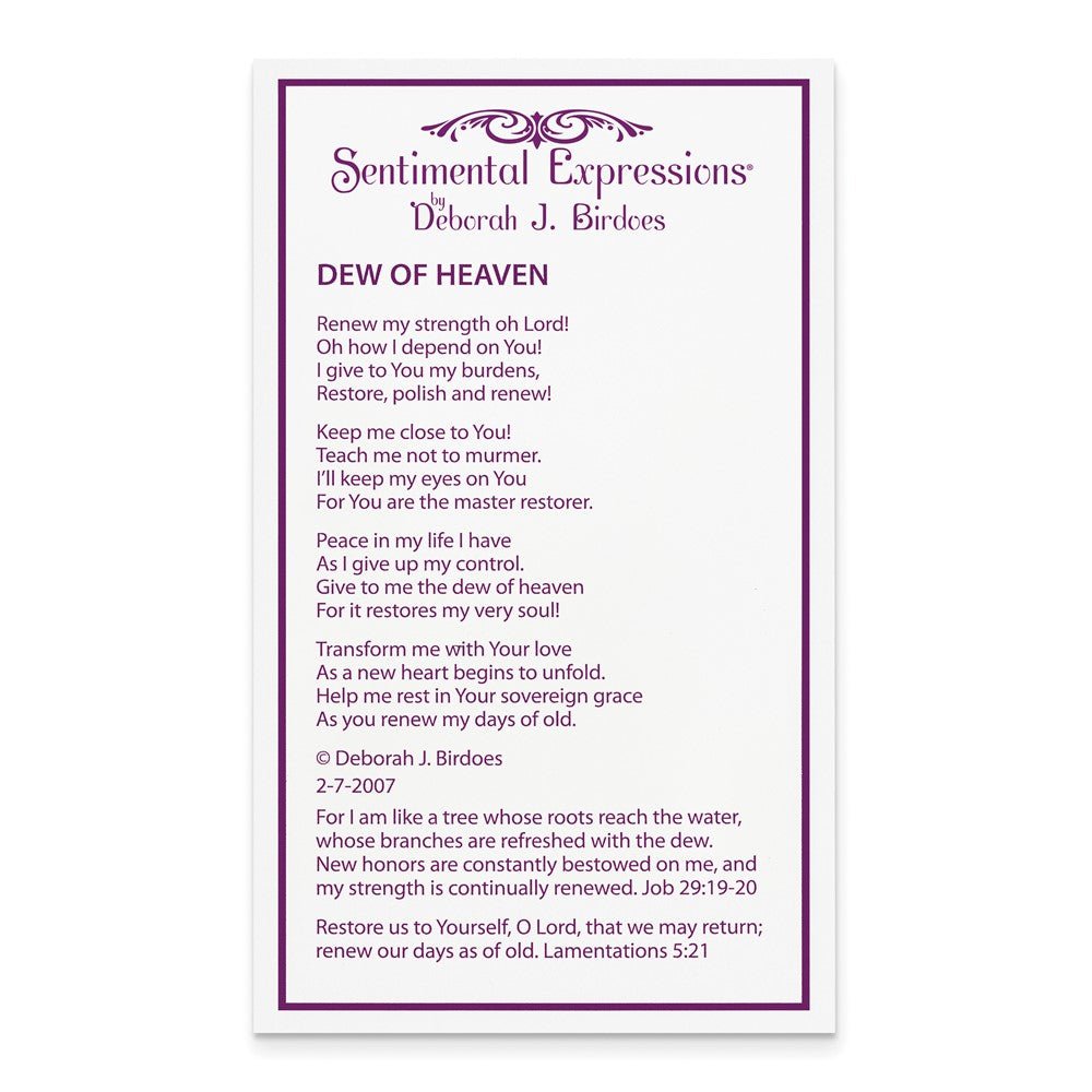 Dew of Heaven - deborahjbirdoesdesigns