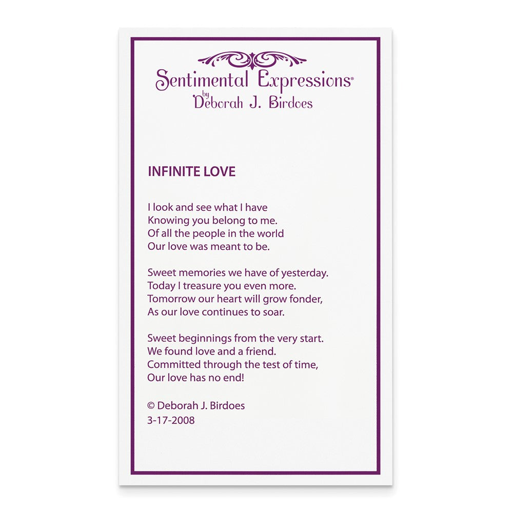 SE Sterling Silver Rhodium-plated Polished Infinite Love 18in Necklace