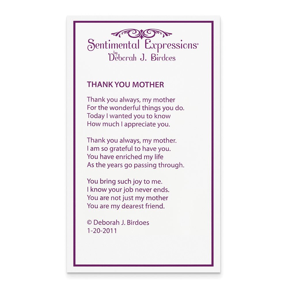 Thank You Mother - deborahjbirdoesdesigns