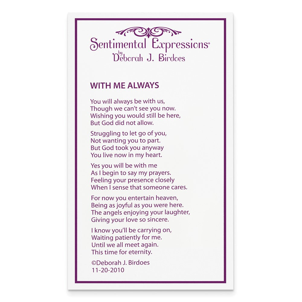 SE Sterling Silver Rhodium-plated Antiqued With Me Always 18in Heart Necklace