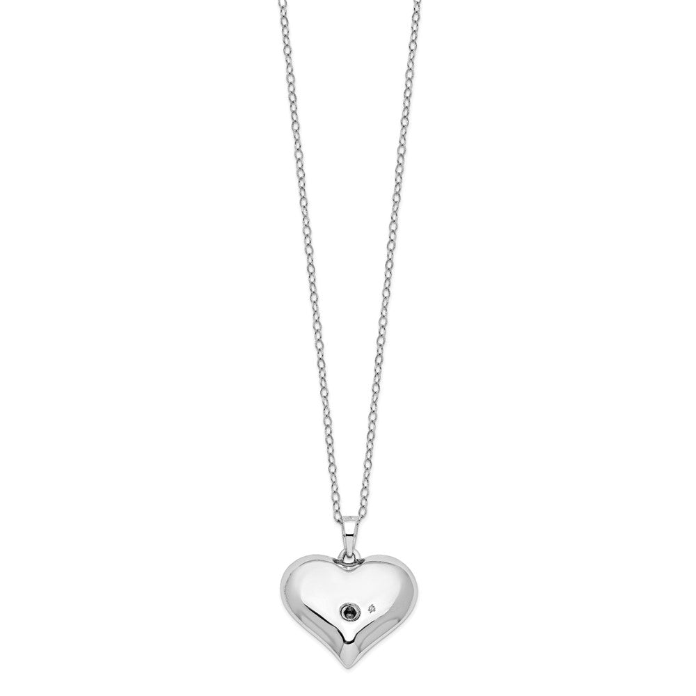 SE Sterling Silver Without You Hear Ash Holder 18 Inch Necklace