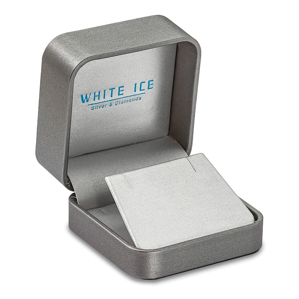 DSS Sterling Silver Rhodium-plated 18 Inch Diamond Necklace with 2 Inch Extender