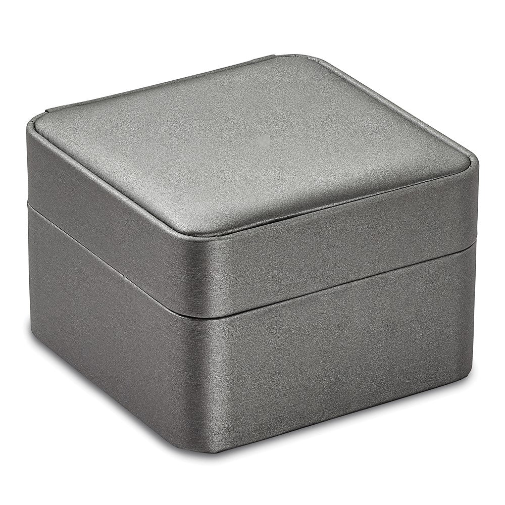 DSS Sterling Silver Rhodium-plated Diamond Crossover  Bangle Bracelet