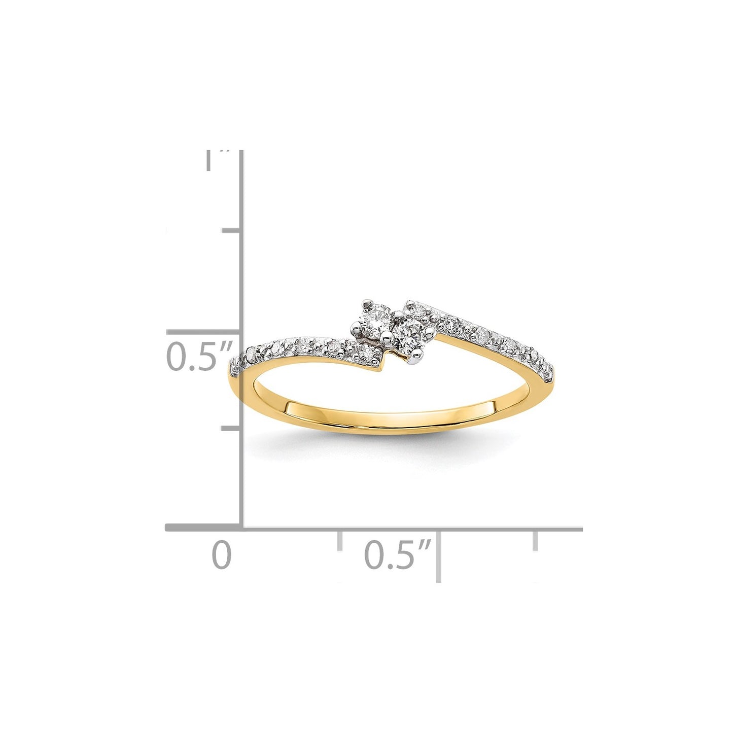 DG 10K Diamond Fashion Ring
