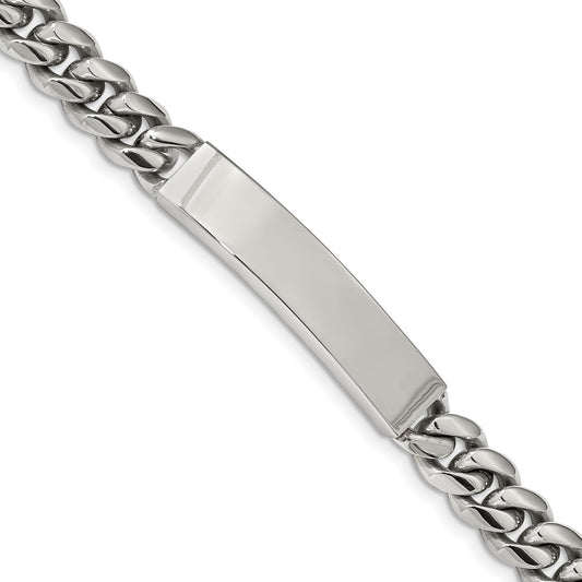 MJ Stainless Steel Polished Curb Chain 8.25 inch ID Bracelet