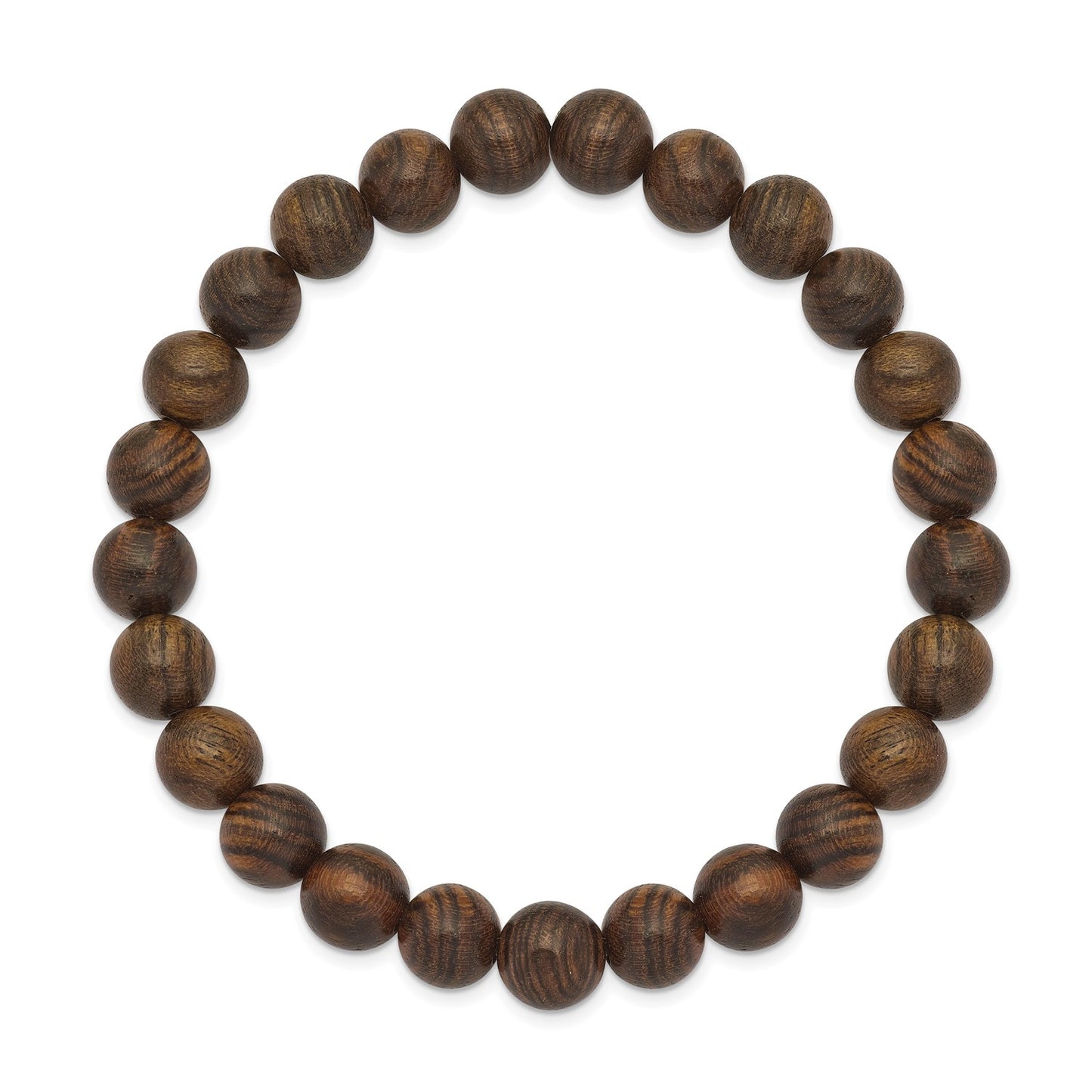 MJ 8mm Tigerwood Beaded Stretch Bracelet