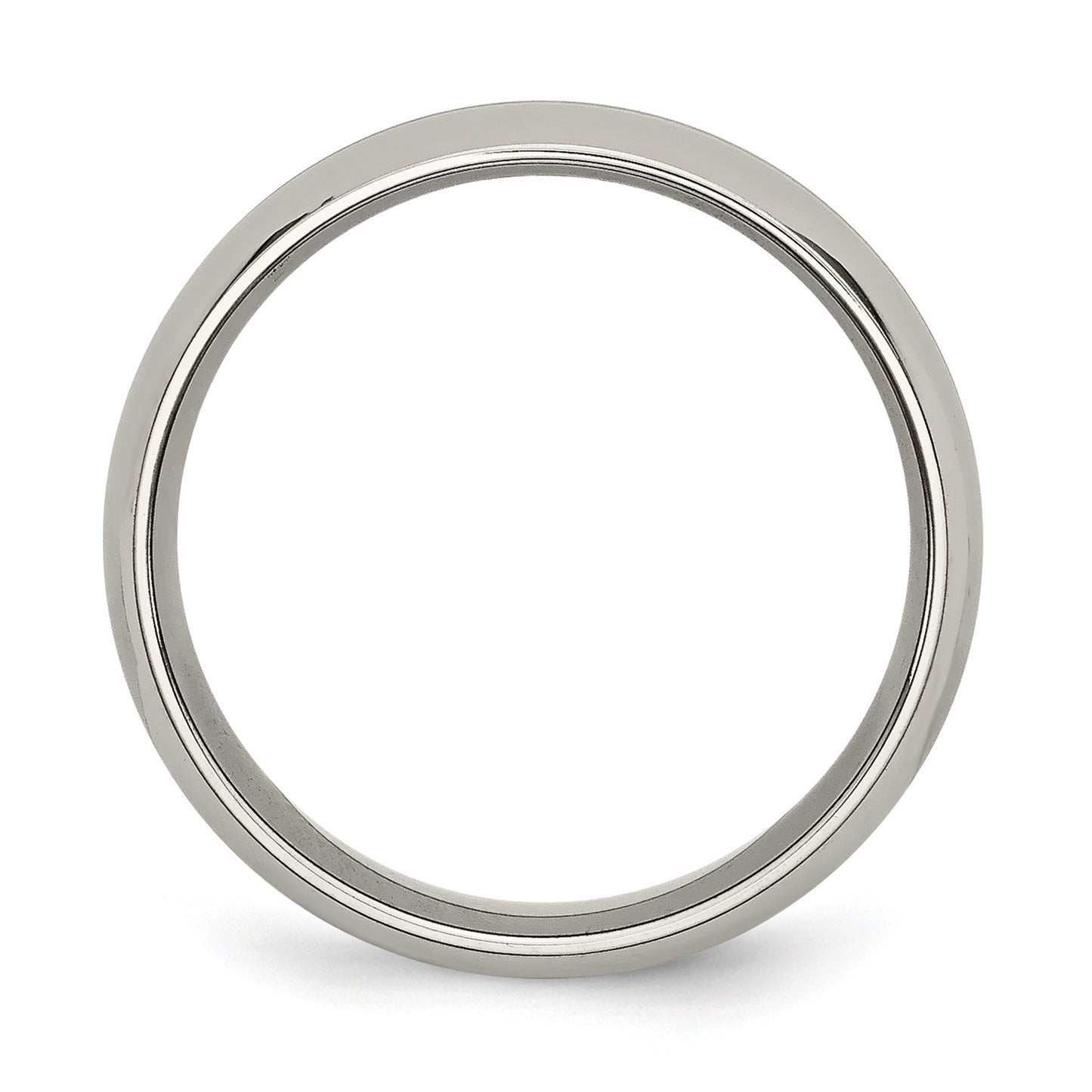 MJ Titanium Polished Yellow IP-plated 6mm Grooved Band